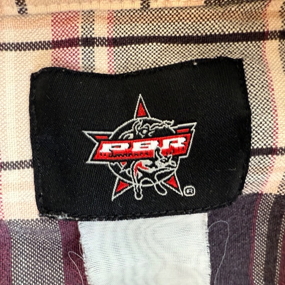 Wrangler x PBR (Professional Bull Riders) Plaid Western Shirt - Picture 10 of 10